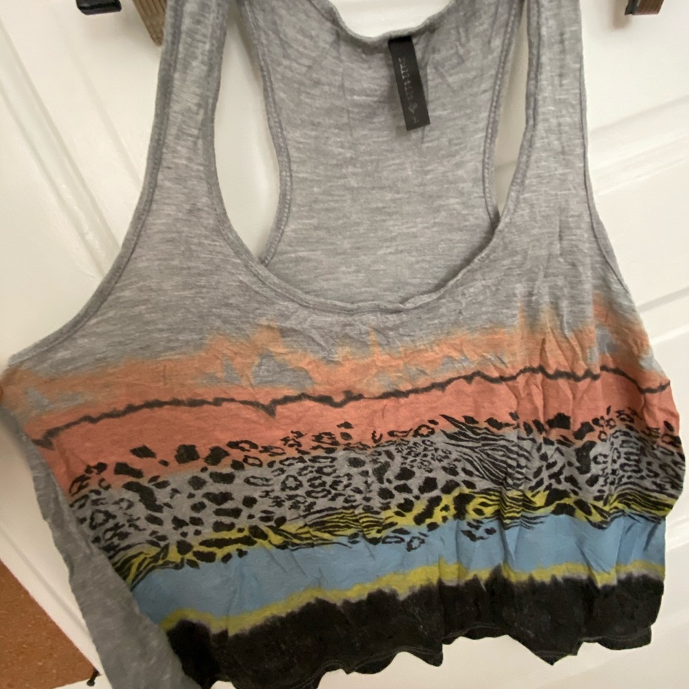 Printed Tank Crop top